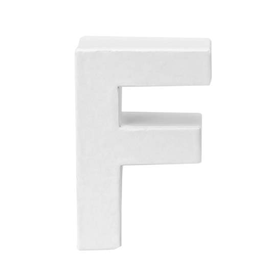 Papp-Buchstaben F 10x3,5cm